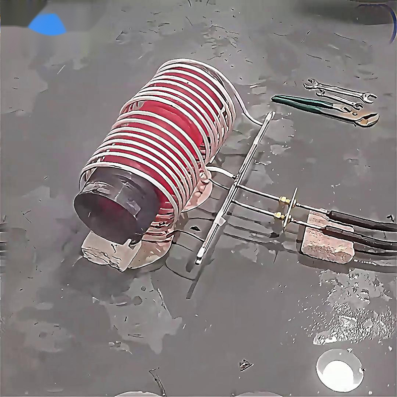 中頻感應(yīng)加熱設(shè)備對(duì)直徑180mm、長(zhǎng)度300mm的鋼管進(jìn)行加熱測(cè)試